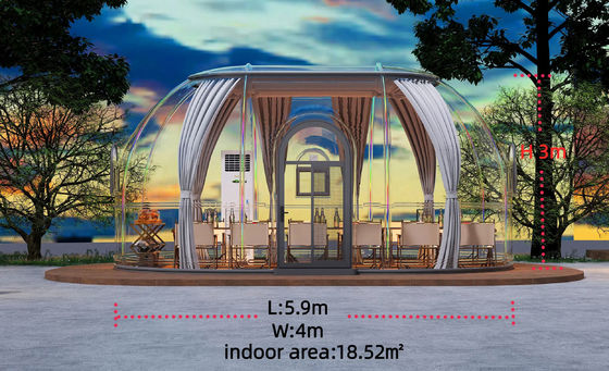 acheter Camping Tentes à bulles extérieures 18.52M2 Maisons préfabriquées Dôme Tente transparente 3M online manufacture