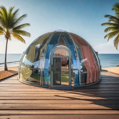 acheter PC Structure en acier Bulle géodésique Tente de dôme mobile Maison verte Glamping extérieur online manufacture
