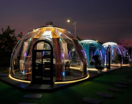 acheter Bonne qualité Tente de dôme à bulles Dôme de jardin Glamping Dôme avec lumières Maison à bulles online manufacture