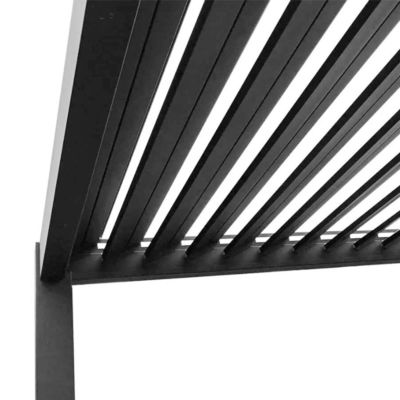 acheter Pavillion de jardin à l'extérieur Villa de cour avec Louver tournant en alliage d'aluminium revêtement de toit Pergola online manufacture