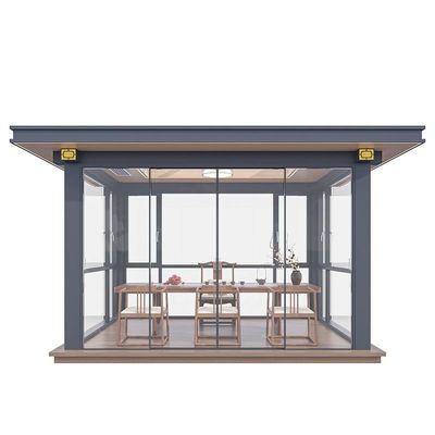 acheter Louver en alliage d'aluminium de type métallique tournant gazebo de salon pour la protection solaire de la cour et du jardin online manufacture