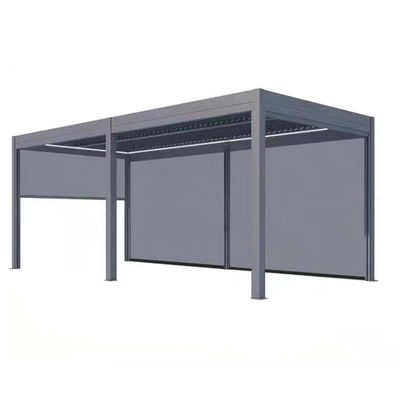 acheter Louver électrique Pavillon tournant Villa extérieure Cour Smart Flip Ecologique Salle solaire Rideaux roulants à l'épreuve du vent Ombre du soleil online manufacture