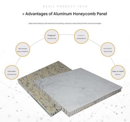 acheter Villa revêtement extérieur panneau composite en marbre aluminium Honeycomb résistant au feu anti-statique Contemporain Matériau de mur online manufacture