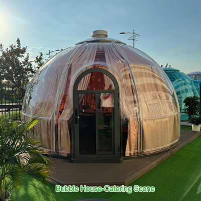Dome Guesthouse Restaurant Tente à bulles Rideaux de confidentialité Bar à café Modulaire Petite maison à bulles