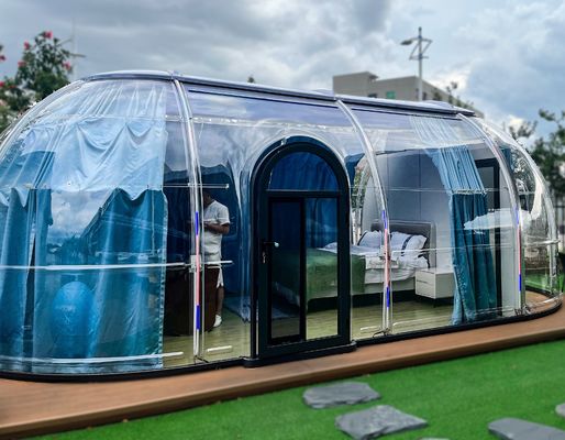 Chambre moderne de style étoile Glamping Dome Cabine préfabriquée maison et restaurant à vendre Tente PC