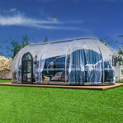 Multi-fonctionnelle maison pleine extérieure gonflable étoile claire maison capsule maison de la bulle tente maison