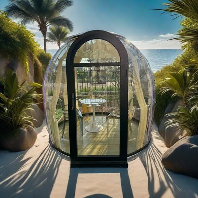 Bonne qualité Tente de dôme à bulles Dôme de jardin Glamping Dôme avec lumières Maison à bulles