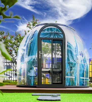 Nouveau design hôtel polycarbonate tente de dôme modulaire maison de dôme à bulles transparente pour le complexe