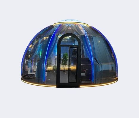 Modulaire imperméable à l'eau maison à bulles extérieur de luxe géodésique tente Glamping Dome