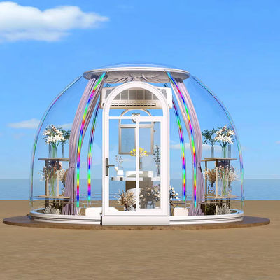 Hôtel de luxe préfabriqué Resort Tente à dôme bubble transparente Tente à dôme planétaire Tente à dôme rond