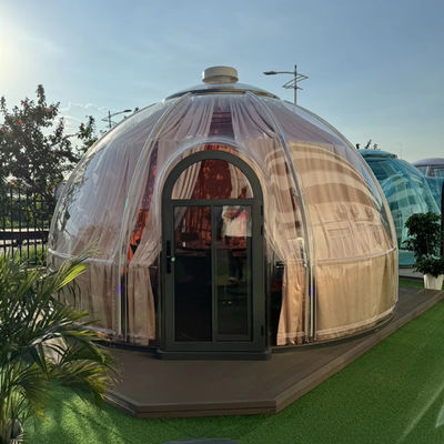 Son Hot Vente Nouveau design Hôtel Polycarbonate Dôme Tente PC feuille Dôme étoile Bubble House