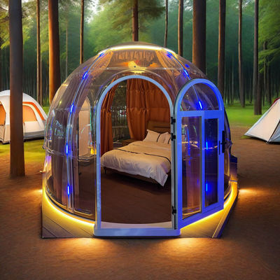 Maison minuscule Dôme géodésique mobile Tente phare bâtiment pour Bubble House Resort maisons de conteneurs uniques produit