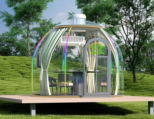 Des maisons vertes préfabriquées à l'épreuve du vent Tente pour villa Capsule Dome