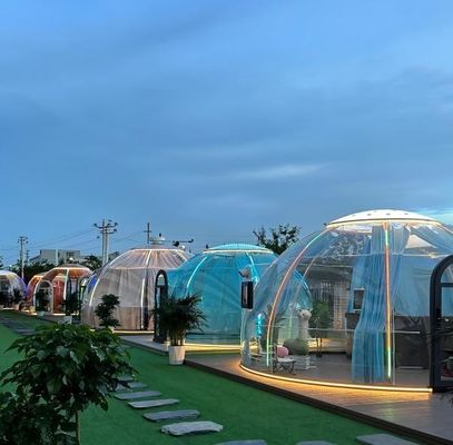 Logement à bulles gonflables transparents extérieurs de luxe pour le camping et l'hôtel Tente de maison confortable Conception de dôme