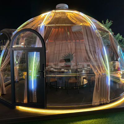 Nouveau design Tente de dôme en polycarbonate modulaire préfabriquée PC maison de dôme en bulle de cristal pour le complexe