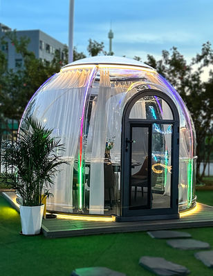 Crème solaire anti-moustiques en polycarbonate salle à bulles Tente à ordinateur maison à bulles transparente