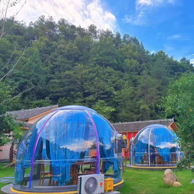Tente de dôme en polycarbonate modulaire préfabriquée PC Maison à dôme en bulle de cristal