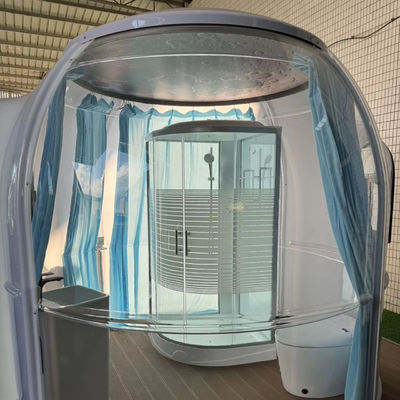 Glamping PVC imperméable à l'eau 2,7m maison de luxe Dome Tente bubble transparente Dome à vendre