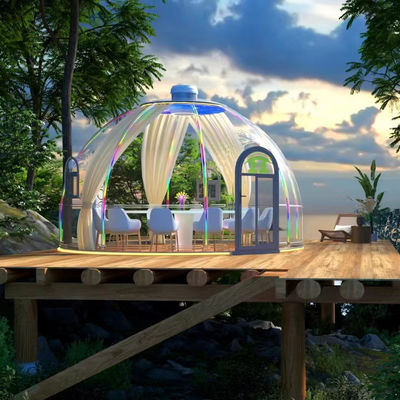 Vente chaude Hôtel Tente de dôme en polycarbonate modulaire préfabriquée PC Salle à bulles Dôme maison pour le complexe