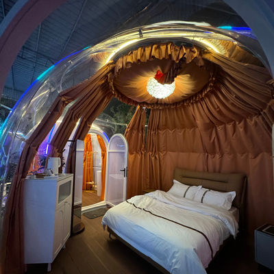Maison pleine Glamping Tentes Pc claires Polycarbonate Tentes à bulles Maison à bulles