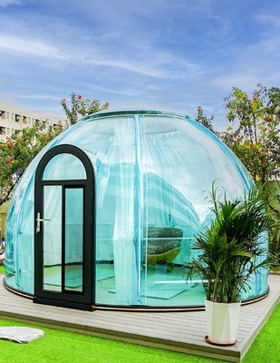 4.2m de diamètre 360° de transparence complète PC Dome House Tente à bulles étanche pour manger