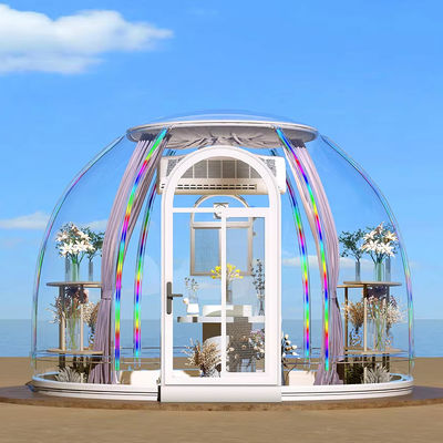 Maison de chambre professionnel à dôme à bulles maison préfabriquée de style dôme pour hôtel restaurant de jardin