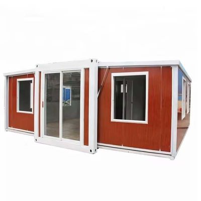 Salle de conteneurs pliable à double aile amovible pour les maisons à panneaux sandwich Solution sur site de construction