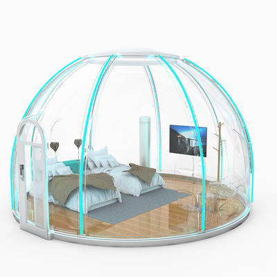 Terrasse extérieure Vérifiez les chambres vacantes PC Board d'endurance sphérique ignifuge maison à bulles