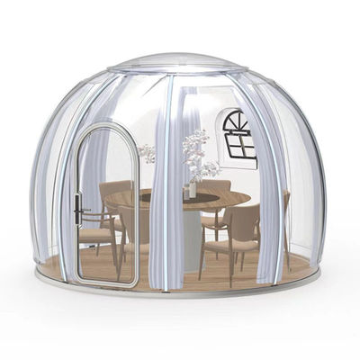Chambre étoilée étendue transparente maison à bulles comme protection contre les incendies pour le camping et la protection contre l'humidité / le soleil