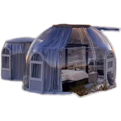 Style de design contemporain Hôtel extérieur Camping Scenic Glass Room Tente sphérique Bubble House Famille d'accueil