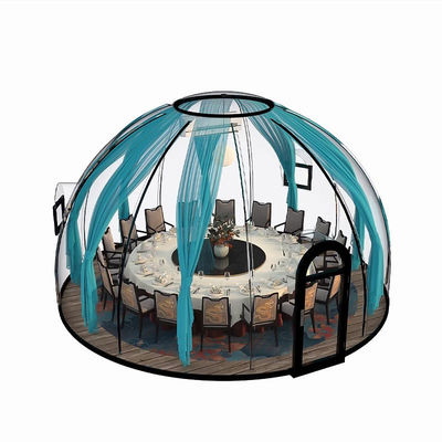 Conception contemporaine 2024 Bubble House Réseau de chambres transparentes extérieures Rouge Quatrième génération PC Chambre étoilée Famille d'accueil