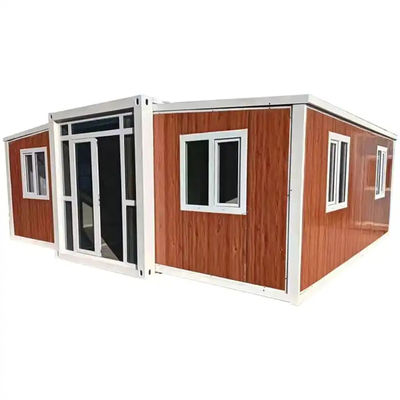 Chambre pliante à double aile décoration à triple surface peut être élargie maison mobile amovible conteneur maison mobile